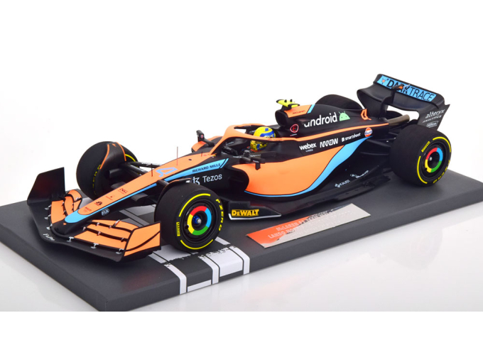McLAREN F1 Mcl36 Mercedes Team Mclaren N4 Bahrain Gp (2022) Lando Norris, Orange Light Blue