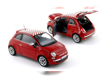 Fiat 500 Sport red check roof 2007