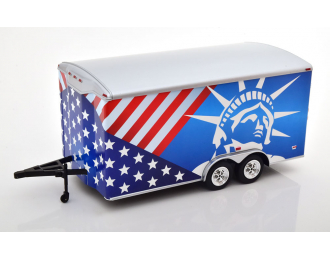 SONSTIGES Car Trailer Miss Liberty, blue white red