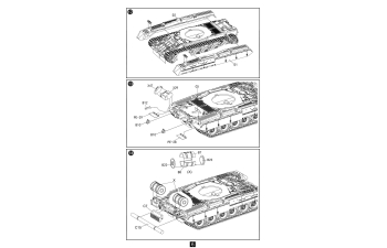 Сборная модель танк Т-80U Main Battle Tank
