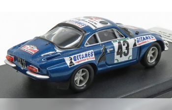 RENAULT Alpine A110 N43 Rally Bandama (1974) S.Mehta - M.Doughty, Blue Met