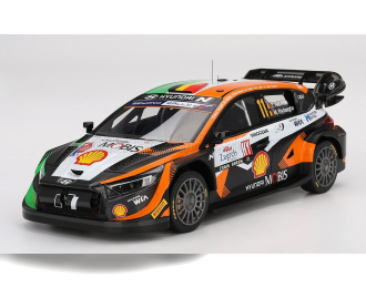 HYUNDAI I20 N Rally1 Team Shell Mobis Wrt №11 Winner Rally Croatia (2023) Thierry Neuville - Martijn Wydaeghe, Green Black Orange