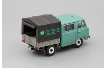 УАЗ 39094 Фермер с тентом Сбербанк (пластик, окрашенный), зеленый