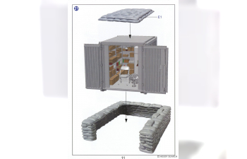 Сборная модел Mini shop in US military base Vietnam War