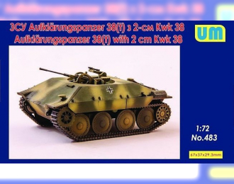 Сборная модель Разведывательный танк Aufklarungspanzer 38(t)960 with 2cm Kwk38