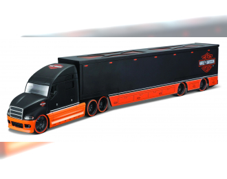 TRUCK H-d Haulers Truck Harley Davidson Car Transporter (2021), Black Orange