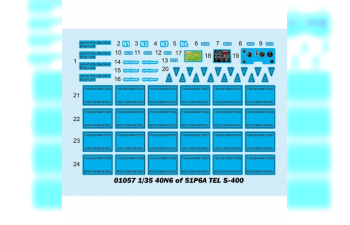 Сборная модель ЗРК 40N6 of 51P6A TEL S-400