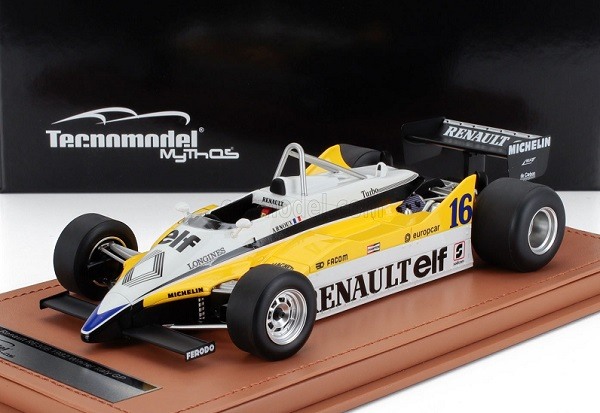 RENAULT F1 Re30b V6 Turbo Team Renault Elf №16 Winner Italy Gp (1982) Rene Arnoux, White Yellow Black
