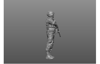 Фигурка Солдат 1 в очках (под покраску)