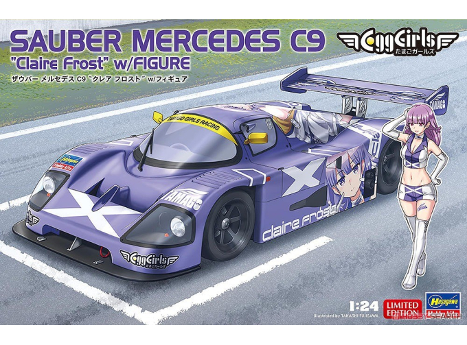 Сборная модель Гоночный автомобиль Sauber Mercedes C9 “Claire Frost” с фигуркой (Limited Edition)