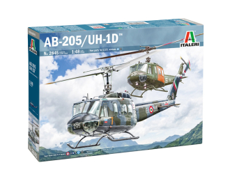 Сборная модель AGUSTA-BELL Ab-205 Mm 80547 Esercito Italiano 1987 - Uh-1d Us Navy 1967