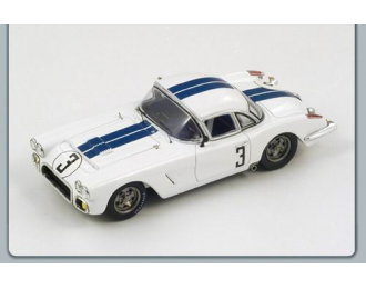 CHEVROLET Corvette №3 8th LM (J.Fitch - B.Grossman) 1960, white