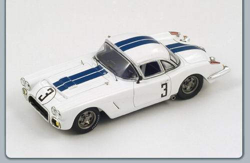 CHEVROLET Corvette №3 8th LM (J.Fitch - B.Grossman) 1960, white