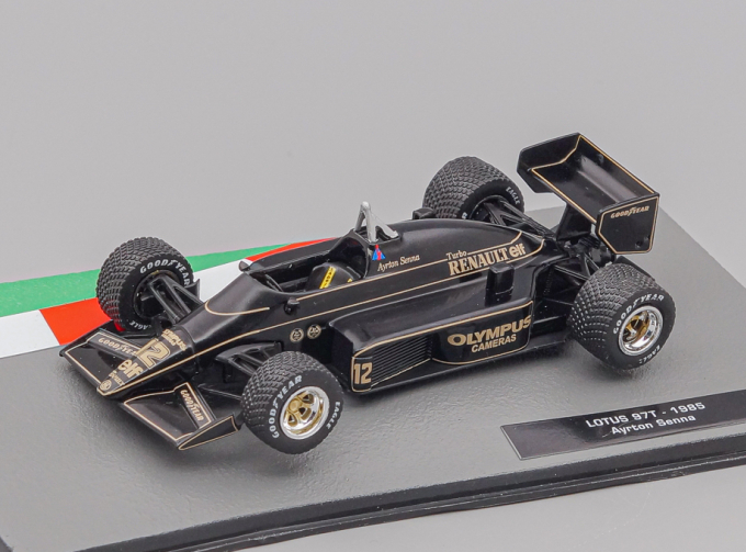 (Уценка!) LOTUS F1 97t Renault Turbo №12 Season (1985) Ayrton Senna, Black Gold