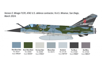 Сборная модель DASSAULT AVIATION Mirage F1 C/cr Military Airplane 1969