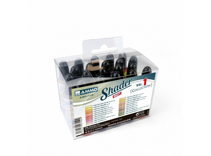Набор матовых шейдеров AMMO Collections: Matt Shaders Vol.1 (20 шт.)