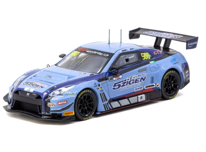 NISSAN GT-R R35 Nismo GT3 #500 Hirobon / Yu Kanamaru Beijing Street Circuit Winner Team 5Zigen GT World Challenge Asia (2025), blue