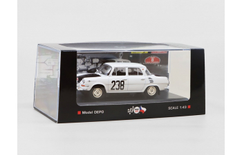 SKODA 1000MB Rallye Automobile Monte-Carlo №238 V. Bobek / V. Rieger (1968), white