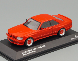 MERCEDES BENZ S-class 560sec Amg (c126) Wide Body 1990, Red