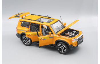 TOYOTA Land Cruiser 250 (Prado), жёлтый, 21 см.