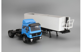 MERCEDES-BENZ 2050 V8 SK Rear Tipper Semi Trailer, blue / grey