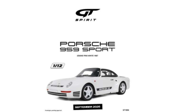 PORSCHE 959 Sport *Resin*, Grand Prix (1987), white