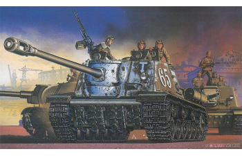 Сборная модель Самоходное орудие ИСУ-122 (2 в 1, 4 фигуры в комплекте)