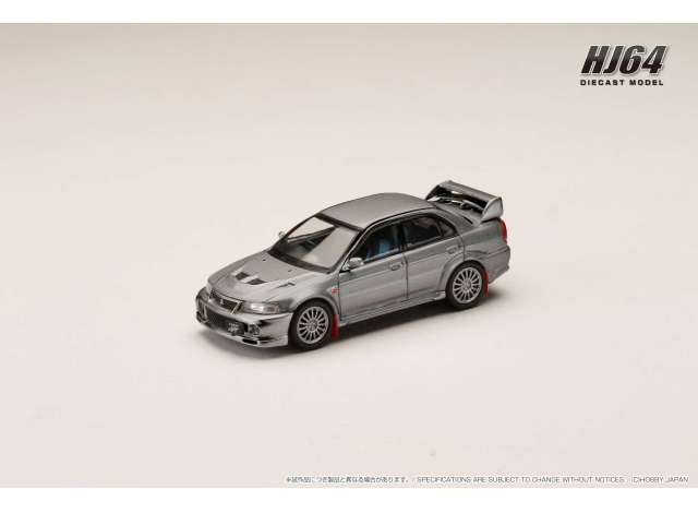 MITSUBISHI Lancer GSR Evolution 5 (CP9A) with Mud flap, Titanium Gray (M) / Customized Color Version 1999