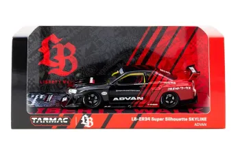 NISSAN Skyline LB-ER34 Super Silhouette *ADVAN*, black/red