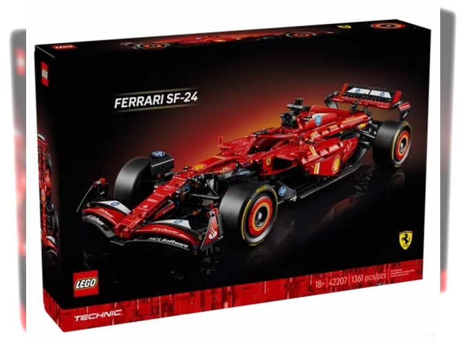 Сборная модель FERRARI Lego Technic - F1 Sf-24 Team Scuderia Ferrari Season 2024 - 1361 Pezzi - 1361 Pcs, Red Black