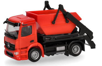 Сборная модель MERCEDES-BENZ Actros AK12 мусоровоз, оранжевый