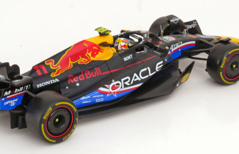 RED BULL F1 Rb19 Team Oracle Red Bull Racing №11 4th Austin Usa Gp (2023) Sergio Perez, Matt Blue