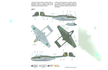 Сборная модель DH.100 Vampire Mk.I 'The First Jet Guardians of Neutrality'