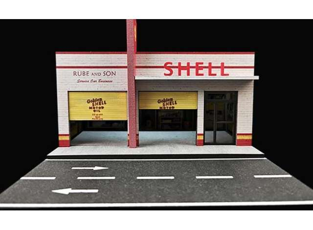 Diorama *Shell with light*, various
