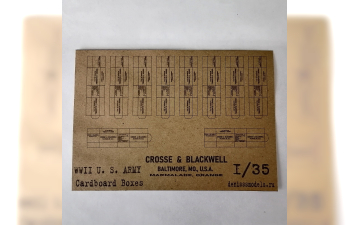 WWII U.S. Army Cardboard boxes