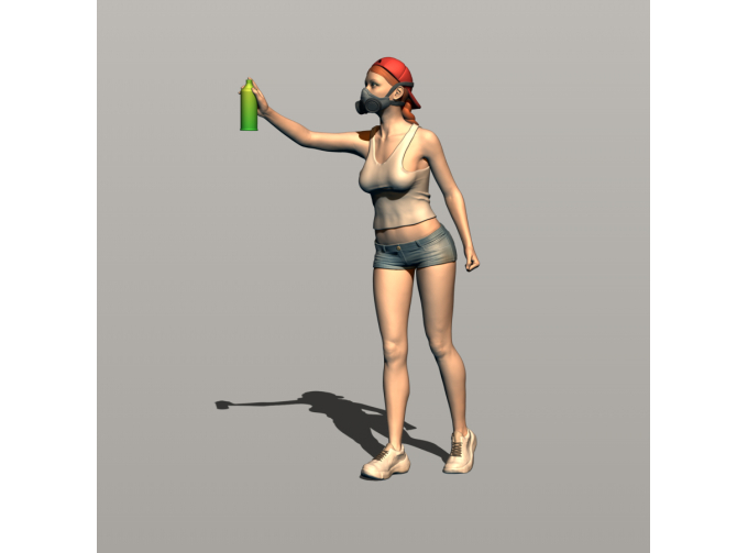 Фигура Граффити 5 (масштаб 1:24) , окрашенная