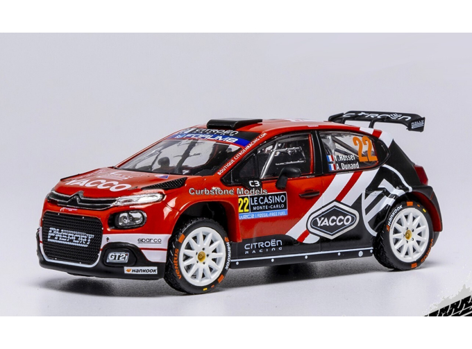 Citroen C3 Rally2 #22 Y.Rossel/A.Dunand WRC Rally Monte Carlo 2025