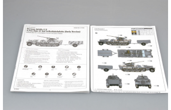 Сборная модель Немецкая ЗCУ 3.7cm Flak 37 на базе тягача Sd Kfz. 7/2 (ранний)