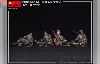 Сборная модель German Infantry At Rest