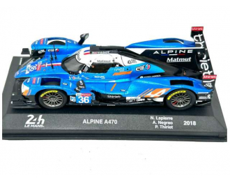 ALPINE A470 #36 "Signatech Alpine Matmut" Winner LMP2 class Le Mans 2018 Lapierre - Negrão - Thiriet (2018), синий с черным