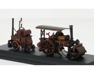 Паровой каток Фаулера разбрасыватель битума (Fowler Steam Roller & Coleman Flapper Covenanter / Ayr County Council)