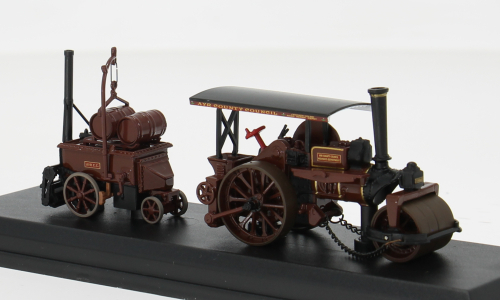 Паровой каток Фаулера разбрасыватель битума (Fowler Steam Roller & Coleman Flapper Covenanter / Ayr County Council)