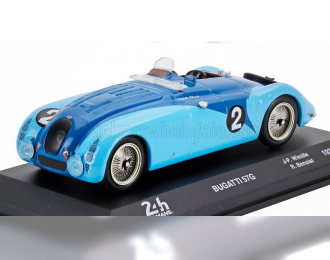 BUGATTI Type 57g 3.3l Team Roger Labric №2 Winner 24h Le Mans (1937) Jean Pierre Wimille - Robert Benoist, 2 Tone Blue