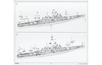 Сборная модель USS CLEVELAND CL-55 1945 Starter Edition