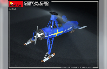 Сборная модель Вертолёт CIERVA C.30 w/ WINTER SKI