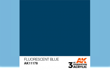 Краска акриловая 3rd Generation Fluorescent Blue 17ml