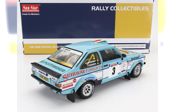 FORD Escort Mkii Rs 1800 №3 Winner Rally West Wales Spares Jaffa Stages (2015) Craig Breen - Vivpot Hennessey, Light Blue White