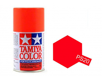Краска спрей флуоресцентный красный PS-20 Fluorescent Red (в баллоне), 100 мл.