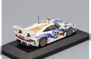 PORSCHE 911 GT1 Le Mans 1996 Stuck/Boutsen/Wollek #25, white