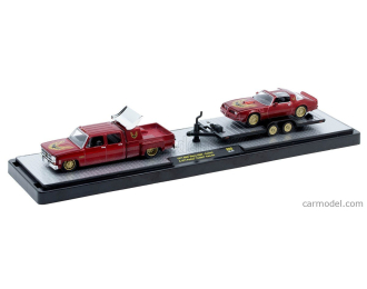 GMC - SIERRA 3500 CUSTOM PICK-UP 1977 WITH TRAILER AND PONTIAC FIREBIRD TRANS AM 1977